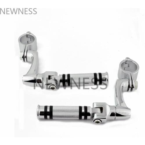 Motorcycle Adjustable Highway Pegs Engine Guard Foot Pegs Footrest For Harley Sportster Softail Electra Glide Road Cafe Racer