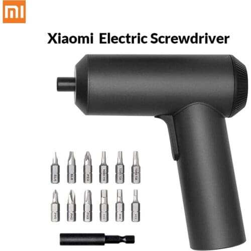 Original Xiaomi Mijia Electric Screwdriver Patent Cordless 2000mAh Rechargeable Battery 5N.M Torque 12PC S2 Bits PH H SL