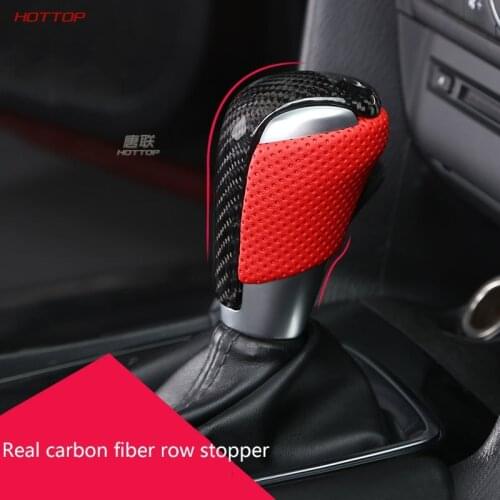 Genuine Carbon Fiber Gear Head Shift Knob Cover Modified Replacement For Mazda Axela CX4 CX5 3 8 Atenza