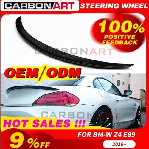 For b-mw Z4 E89 3D Design Carbon Fiber Rear Wing Spoiler Rear Bootlid Windshield Spoiler 2009-2014