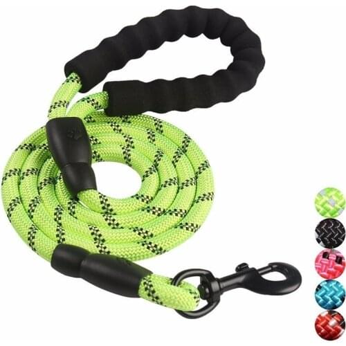 Reflective Large Dog Leash Nylon Rope Pet Running Tracking Leashes Long Lead Dog Mountain Climbing Rope for Medium Large Big Dog