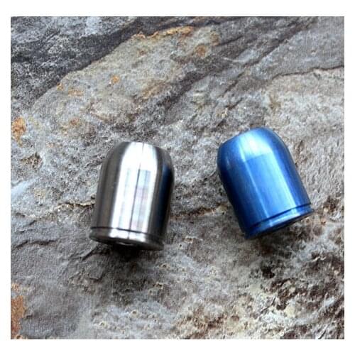 TC4 Titanium Alloy Paracord Beads Metal Charms Skull For Paracord Bracelet Knife Lanyards Accessories DIY Pendant Travel Kits