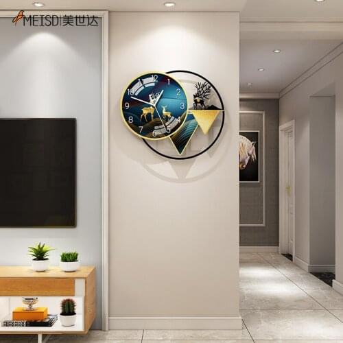 MEISD Decorated Wall Clock For Living Room Decoration Modern Design Vintage Watch Wall Decor Hanging Horloge NEW Free Shipping