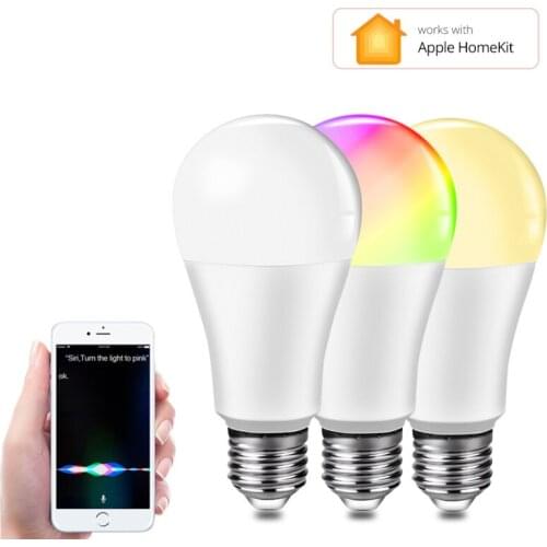 E27 WiFi Smart Control Lamp Led RGB Dimmable Light 9W RGBCW Timer Bulbs Colorful Changing Bulb Decor Home Alexa Google Home