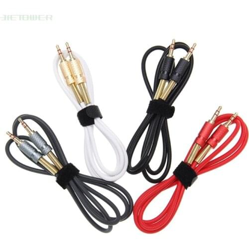 High quality Jack 3.5mm TPE AUX Audio Cable 3.5MM Male to Male Cable For Phone Car Speaker MP4 Headphone 1M 300pcs/lot