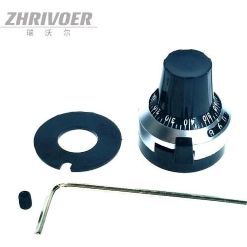 1PCS 6.35mm 3590s knob precision scale knob potentiometer knob hat multi turn potentiometer