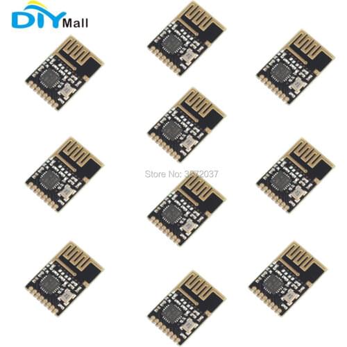 10pcs/lot 2.4G NRF24L01 Wireless Module Serial Port SI24R1 Chip NF-03 Data Transparent Transmission Receiver NF-03