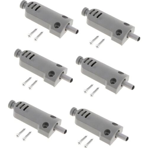 2pcs Wardrobe Cabinet Door Damper Noise-cancelling Soft Close Buffer Cushion for Heavy-duty Kitchen Doors- Gray