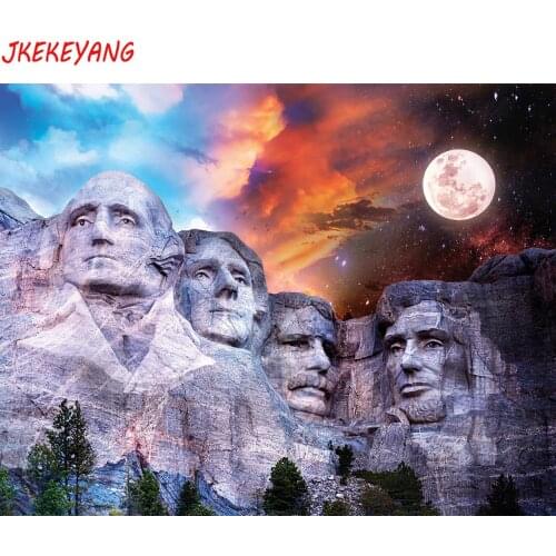 5D DIY square/round Diamond Painting America president Cross Stitch Diamond Embroidery Pattern Rhinestone Home Decor J1213