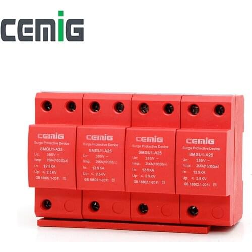 Cemig SMGU1-A25 Gap-Type Surge Protector Device SPD A Class Lightning Protection