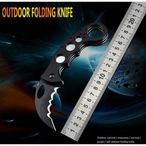 D2 Steel Folding Karamut Claw Knife CSGO Outdoor Camping Survival knife Tactical folding fruit knife defense EDC Pocket Cutter