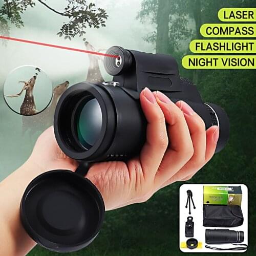 Distance Night Vision High - Angle Monocular Telescope Laser Outdoor Hiking Travel Portable Telescope Fashion Accessories Tool