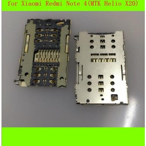 For Xiaomi Redmi Note 4 MTK SIM Card Reader Slot Connector Socket Card Reader Holder Note4 MTK Replacement Repair Spare Parts