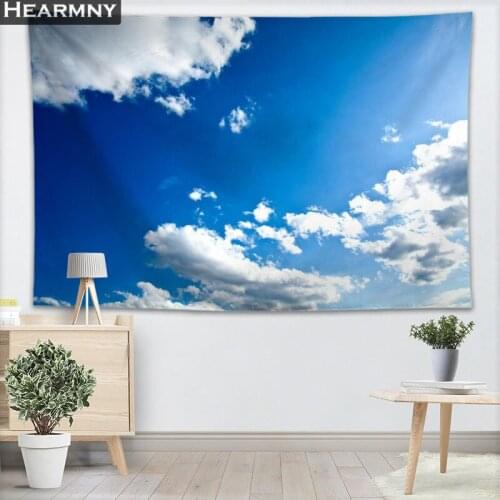 Custom Blue Sky Wall Tapestry Home Decorations Wall Hanging Forest Tapestries For Bedroom 130x150CM,140x250CM