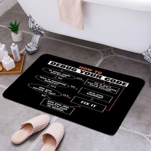 How to debug your code 3D Print Doormats Rectangle Non-Slip DoorMat Bedroom Kitchen Entrance Print Door rugs Dropshipping