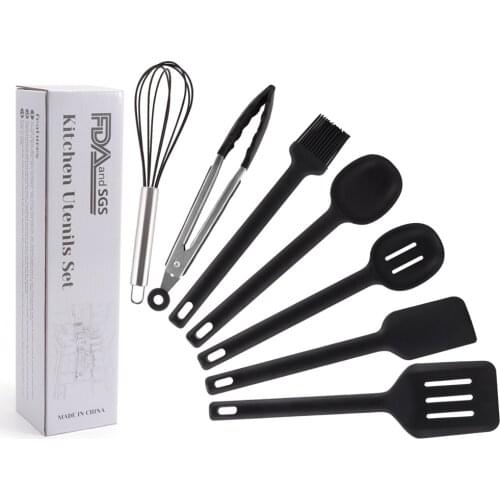 Kitchenware Cooking Set Silicone Non-stick Cookware 7pcs Spatula Shovel Egg Beaters Multifunction Utensils Kitchen Cooking Tool