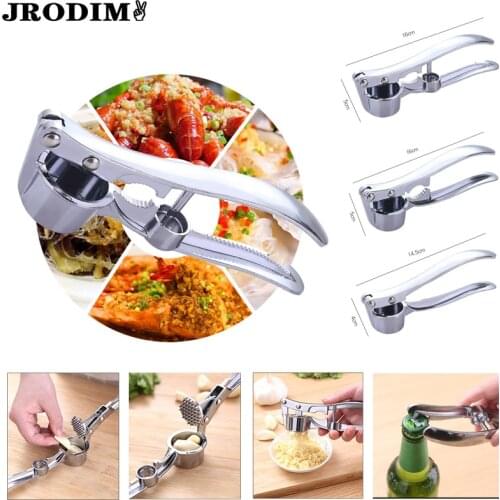 Kitchen Tools Accessories Stainless Steel Garlic Press Crusher Handheld Ginger Mincer Ginger Squeezer Masher Vegetables Tools