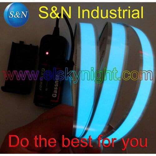 3VDC 2AA Ice Blue 1X100CM el tape el wire el strip for car,house,party,dispaly,holiday,fest and model decoration free shipping