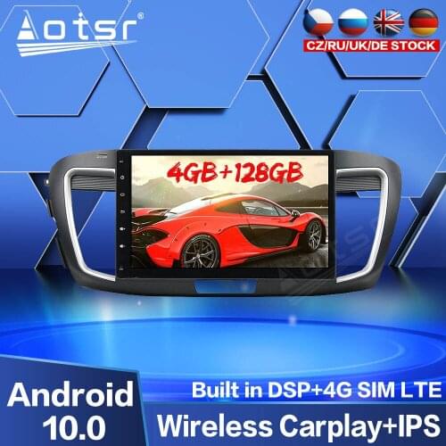 Carplay Android Multimedia For Honda Accord 9 2013 2014 2015 2016 - 2019 Car GPS Navigation Radio Tape Recorder Stereo Unit 128G