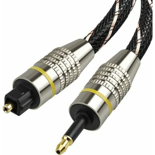 Digital Sound Toslink to Mini Toslink Cable 3.5mm SPDIF Optical Cable 5M