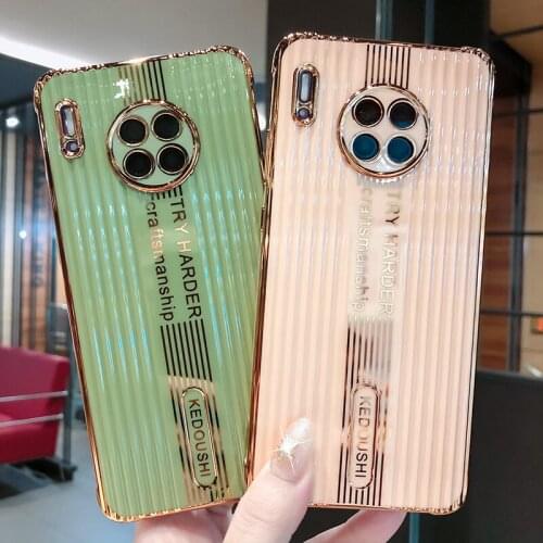 Luxury Cute Plating Trunk Silicone Phone Case For Huawei Mate 30 20 P40 P30 P20 Pro Honor 30 Ultra-thin Camera Protection Cover