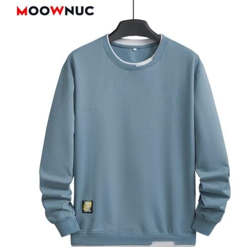 Hoodies For Men Casual Pullover Male Sportswear Fashion Tracksuit Hombre 2021 Spring Autumn Solid Hip Hop Fit Classic MOOWNUC