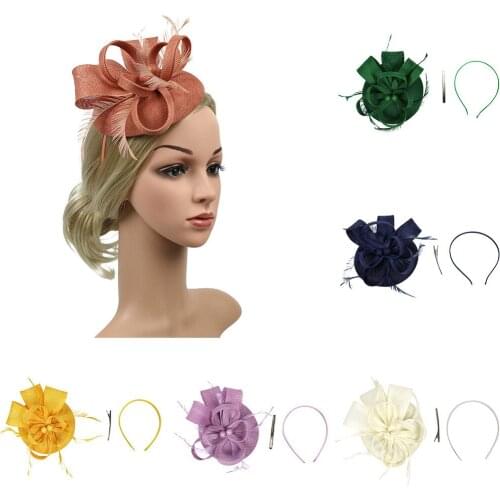 Handmade Women Hair Hair Clip Feather Wedding Casual Wedding Casual Fascinator Headpieces Headpiece Classic Bridal Floral
