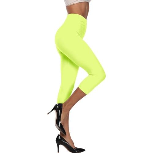 Witbuy Push Up Leggings For Women High Waist Plus Size Sport Fitness Solid Spandex Cropped Pants Autumn Green Women Clothing New