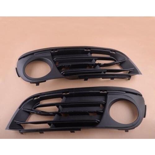 1 Pair 51117331729 51117331730 Left & Right Car Front Fog Light Cover Grille Bezel Fit for BMW 5 Series F10 F11 2014 2015 2016