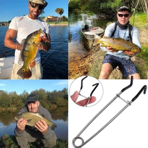 1 Pcs Portable Stainless Steel Fish Mouth Opener Fishing Fishing Accessories Device Opening J1G8