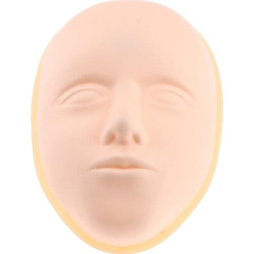 1Pcs Professional Makeup & Face Painting Practice Mannequin Head Realistic And Soft Face Manikin Head With Base