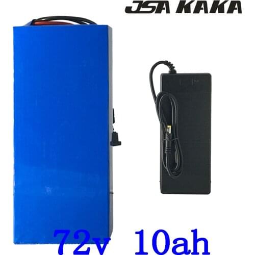 72V 10AH lithium Battery pack 72V 1000W 1500W 2000W Electric Scooter Battery 72V 10AH Electric Bike Batttery with 84V 2A Charger