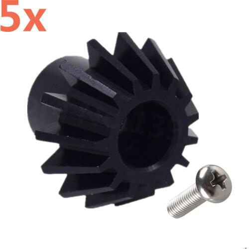 5 Pieces RC Car Wltoys 1/18 Scale Models 4WD A949 A959 A969 A979 k929 7075 Aluminum Alloy Drive Driving Gear 15T 2.5*6mm Screw