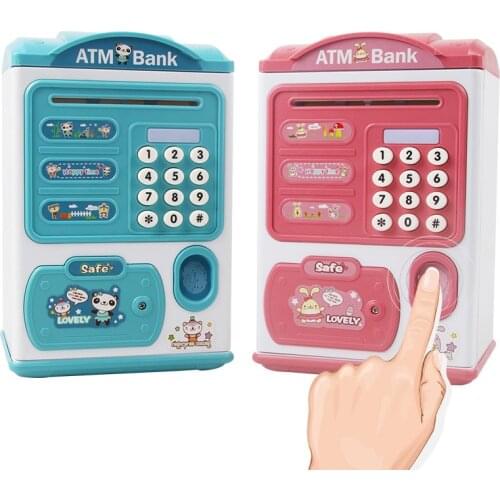 ATM Savings Bank Toys Chinese-english Switch Kids Change Storage Tank Dollar Currency Detector New Year Gift For Children