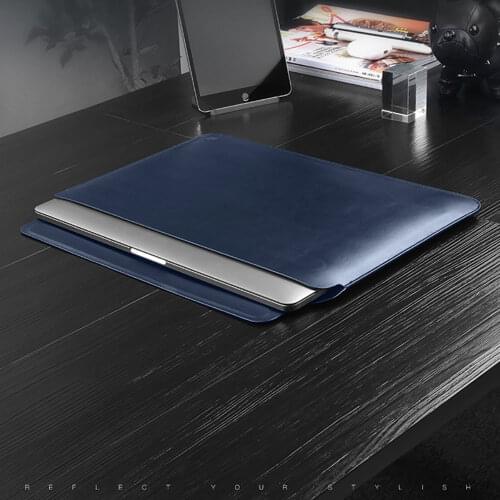 Newest Laptop Sleeve Case for MacBook Pro 13 A2159 A1989 A2289 PU Leather Laptop Carry Sleeve for MacBook Pro 16 Case A2141