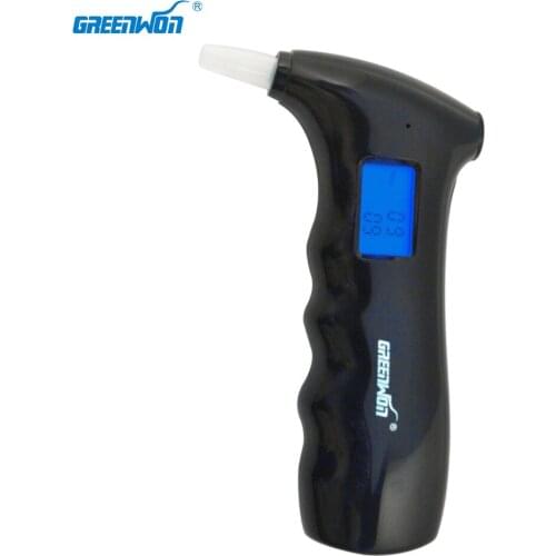 GREENWON Blue LCD display Alcohol Tester Digital Alcohol Detector Breathalyzer Alcotester