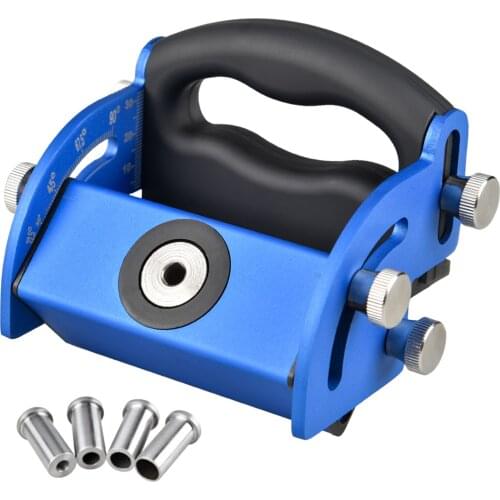 Woodworking Oblique Hole Locator Pratical Aluminium Alloy Drilling Positioner Drill Guide Tool