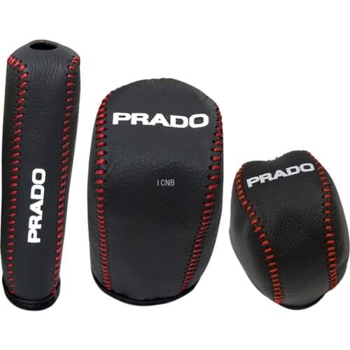 For Toyota Land Cruiser Prado 120 2003 2004 2005 2006 2007 2008 2009 Hand-sewn Gear and Handbrake Cover