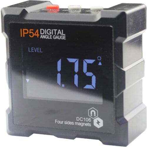 Electronic Protractor Digital Inclinometer 0-360 Degree IP54 Digital Bevel Box Angle Gauge Meter Magnets Base Measuring Tool