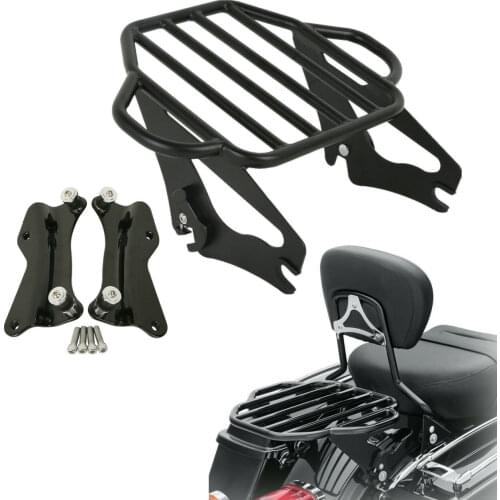 Motorcycle Pack Trunk Luggage Rack & 4 Point Docking Kit For Harley Tour Touring Road King Street Glide Road Glide 2014-2020