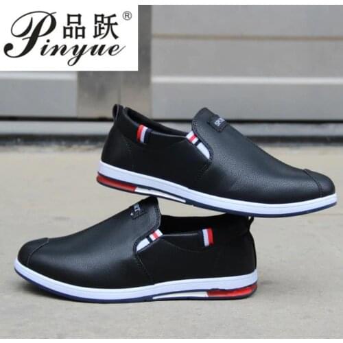 Size 39-44 Autumn Men Leather Loafers Slip On Casual Shoes For Mens Moccasins Brand Designer Shoes Leisure