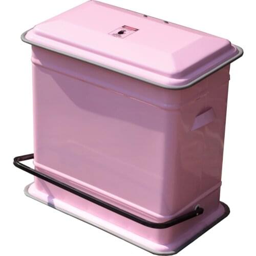 Metal Foot Damping With Double Barrel Classification Covered Garbage Bins In The Kitchen