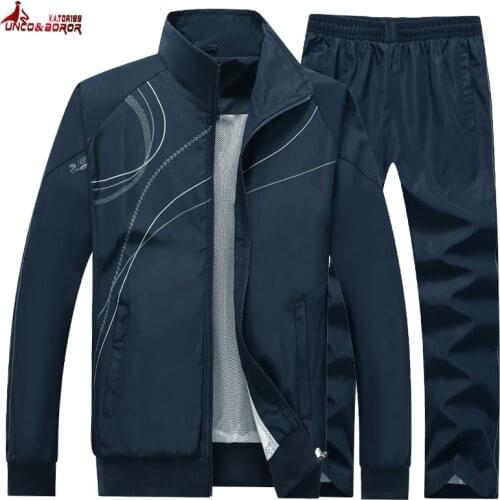 Spring Autumn 2020 Men`s Sportswear Tracksuits outwear Two Piece jogger Set Jacket + Pants Casual Tracksuit Men Gyms Sweatshirt