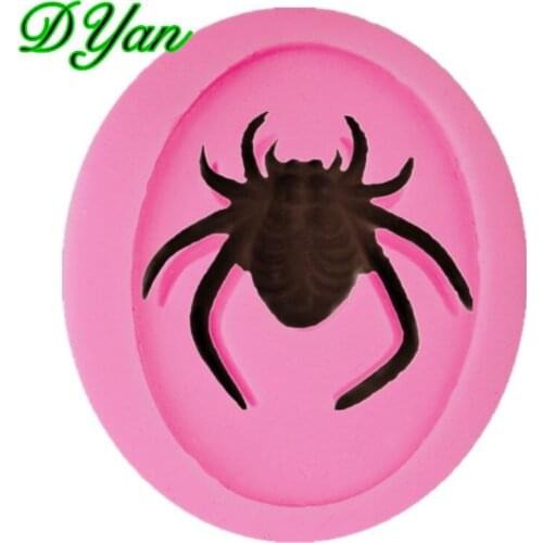 New Spider Shaped Fondant Cake Silicone Mould Chocolate Mould West Point Kitchen Baking Decorating Tool A1697