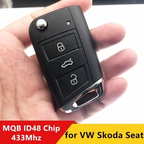 Original Car MQB Remote Key 434Mhz with ID48 Chip for Volkswagen Golf7 Golf 7 MK7 Tiguan Passat B8 5G0 959 753BA 753AG