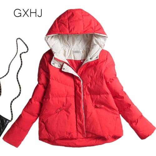 Parka Women New Winter Down jacket Women Coat Hooded Outwear Female Parka Thick Cotton Padded Female Basic Coats Overalls LHJ273