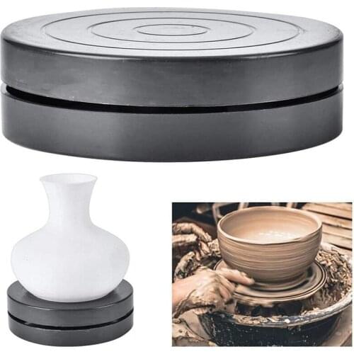 Plastic Pottery Wheel Rotate Turntable Swivel Pottery Turntable Rotary Plate Turnplate Clay Pottery Sculpture Tool 11.5/18cm