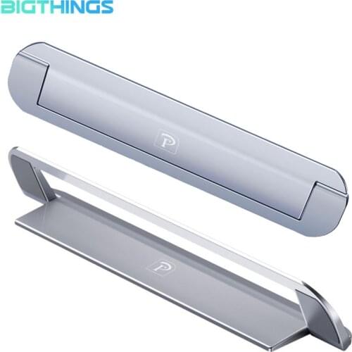 Portable Laptop Cradle Macbook Stand Holder Desktop Support Metal Aluminium Alloy Foldable Adjustable Angle for Thinkpad Hp Dell