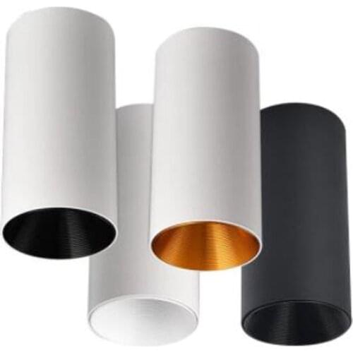 Opbouw Cilindrische Led Cob Downlight Goud Reflector 7W 10W 12W 15W Led Plafond Lampen Lamp spot Light Led Downligh