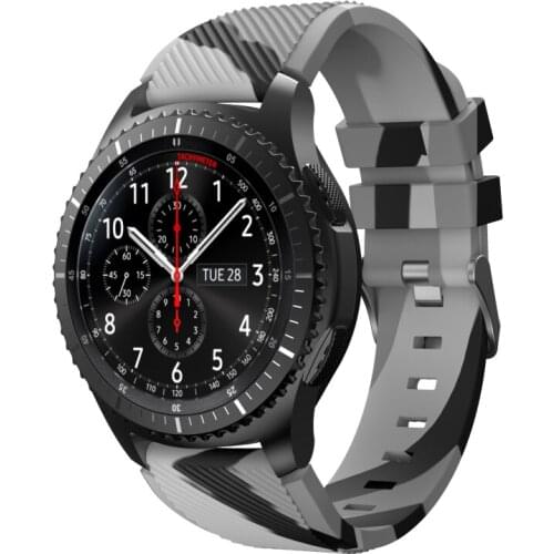 22mm Silicone Band for Samsung Galaxy Watch 3 45mm/huawei watch GT2 46mm/Gear S3 Watchband Bracelet Strap for Amazfit GTR 47mm